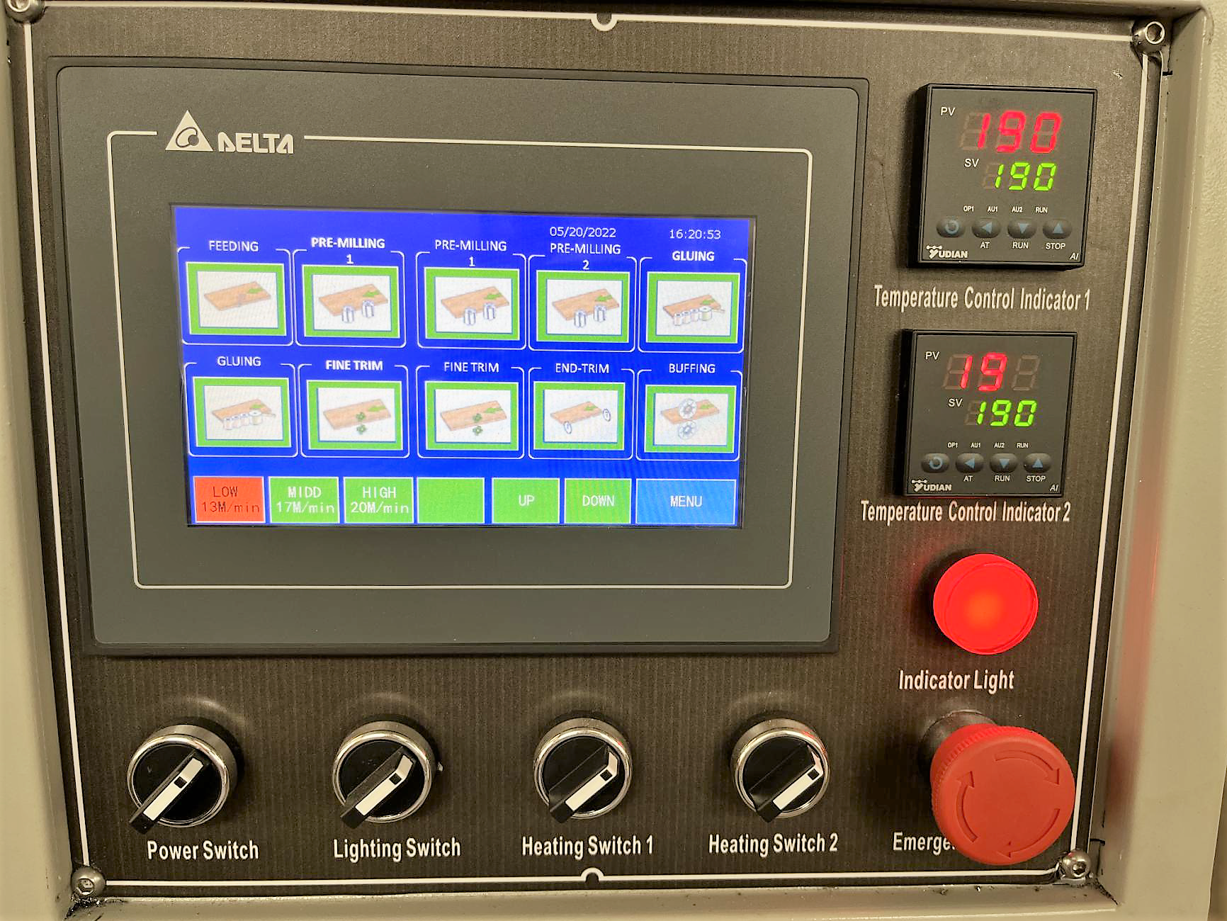 Painel de Comando Touch Screen